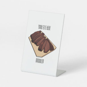 Expositor En L Ilustracion personalizado de brisket de carne