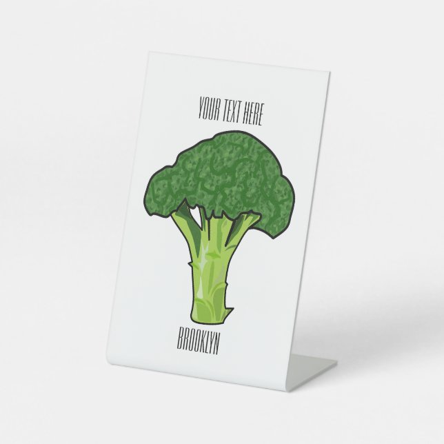 Expositor En L Ilustracion personalizado de Broccoli (Anverso)