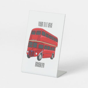 Expositor En L Ilustracion personalizado de bus de dos pisos