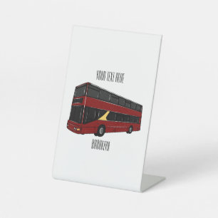 Expositor En L Ilustracion personalizado de bus de dos pisos