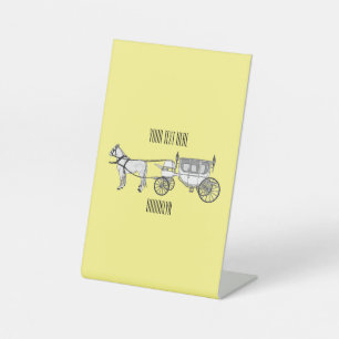 Expositor En L ilustracion personalizado de caballos y carruajes