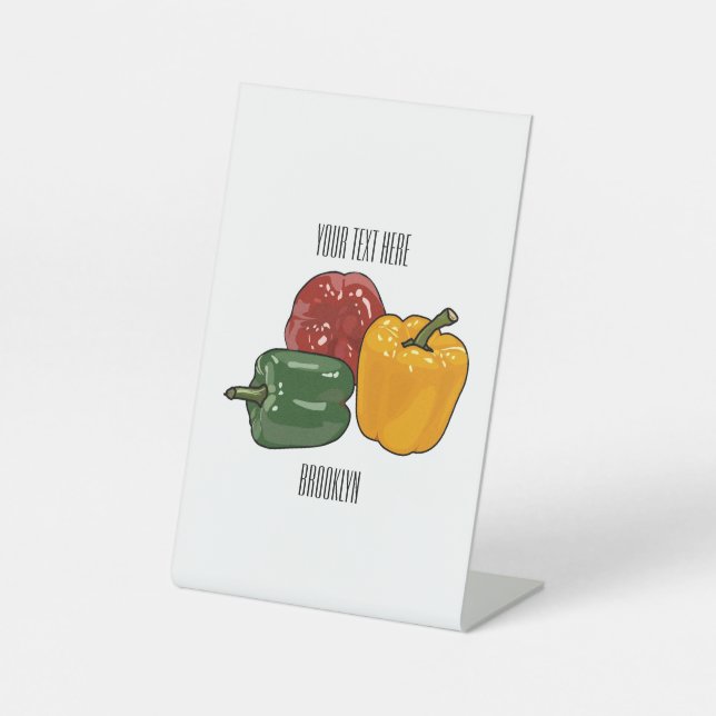 Expositor En L Ilustracion personalizado de Capsicum (Anverso)