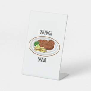 Expositor En L Ilustracion personalizado de carne