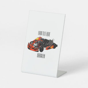 Expositor En L Ilustracion personalizado de carreras de Kart