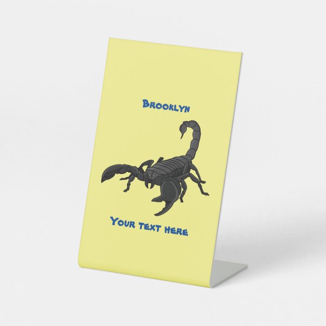 Expositor En L Ilustracion personalizado de escorpión hambriento  (Anverso)