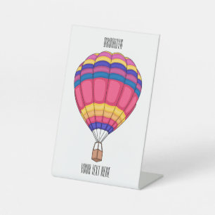 Expositor En L Ilustracion personalizado de globo aerostático