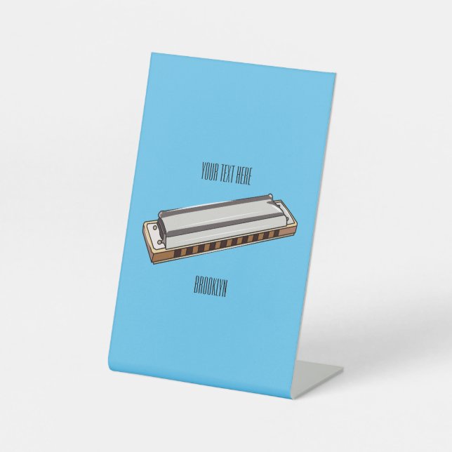 Expositor En L Ilustracion personalizado de Harmonica (Anverso)