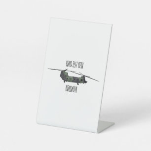 Expositor En L Ilustracion personalizado de helicóptero del ejérc