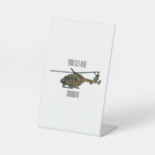 Expositor En L Ilustracion personalizado de helicópteros del ejér