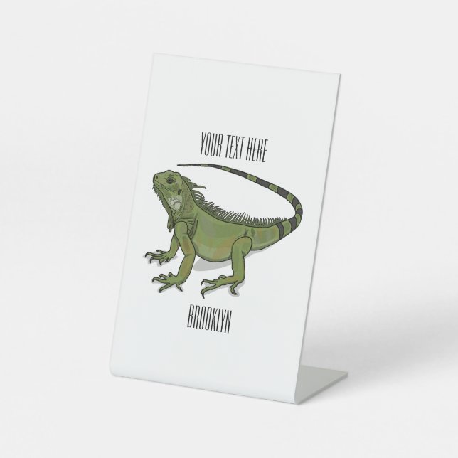 Expositor En L Ilustracion personalizado de Iguana (Anverso)