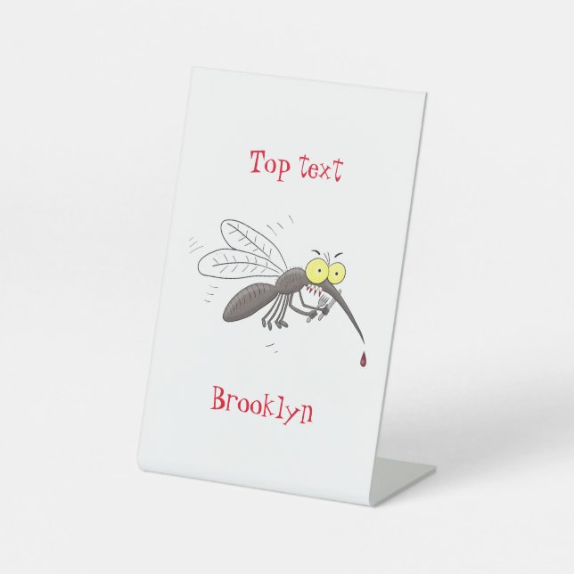 Expositor En L Ilustracion personalizado de insectos de mosquitos (Anverso)