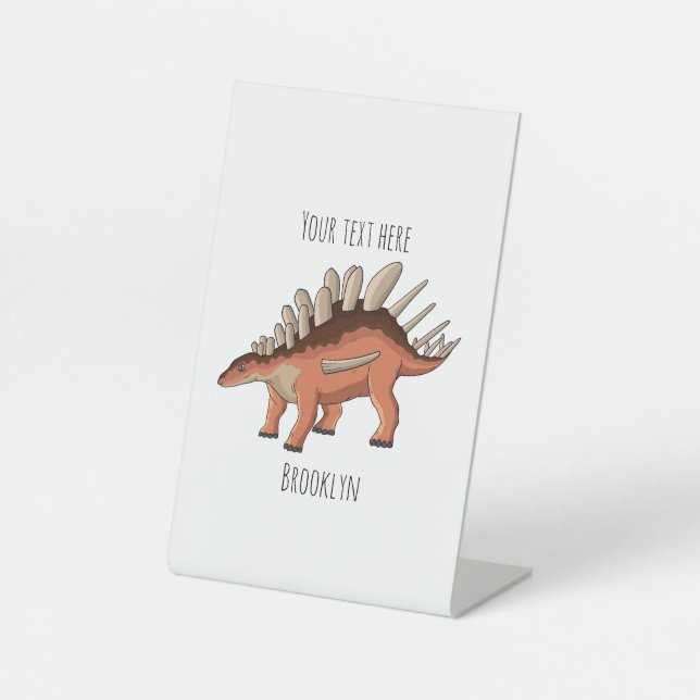 Expositor En L Ilustracion personalizado de Kentrosaurus (Anverso)