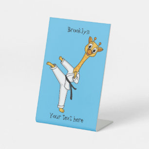Expositor En L Ilustracion personalizado de Kung Fu giraffe