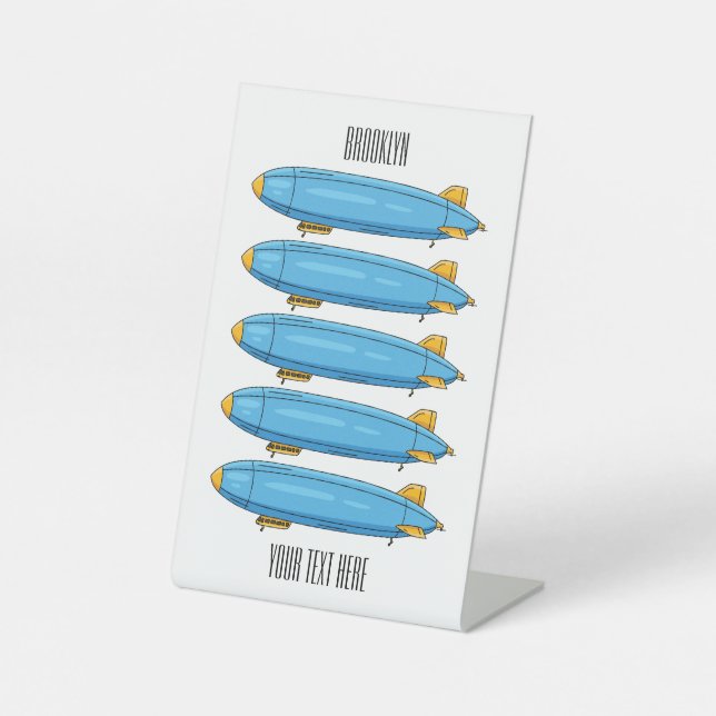 Expositor En L Ilustracion personalizado de la aeronave (Anverso)