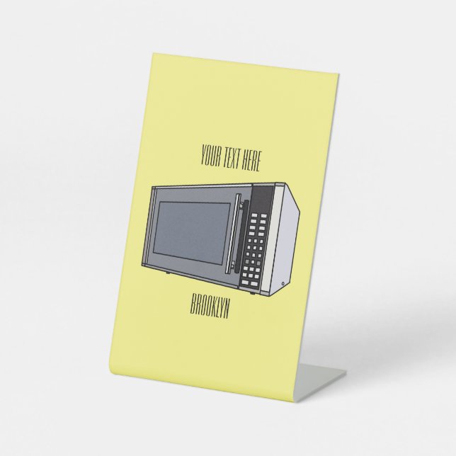Expositor En L Ilustracion personalizado de microondas (Anverso)
