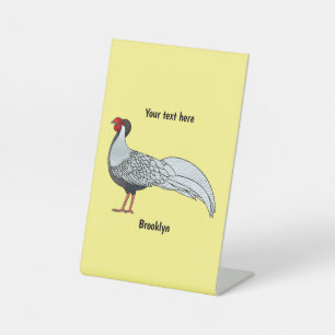 Expositor En L Ilustracion personalizado de pájaro faisán