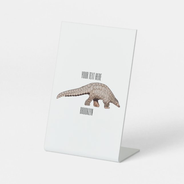 Expositor En L Ilustracion personalizado de Pangolin (Anverso)