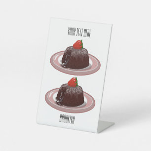 Expositor En L Ilustracion personalizado de pastelitos de lava de