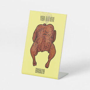 Expositor En L Ilustracion personalizado de pollo asado