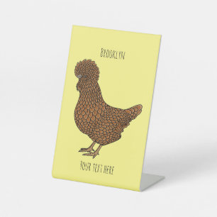 Expositor En L Ilustracion personalizado de pollo polaco Chamois