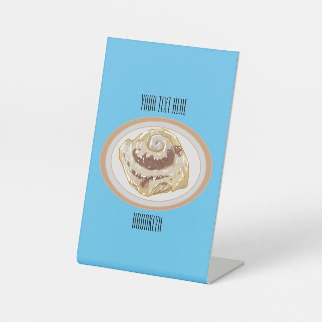 Expositor En L Ilustracion personalizado de rollo de canela (Anverso)