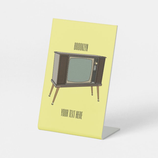 Expositor En L Ilustracion personalizado de televisión (Anverso)