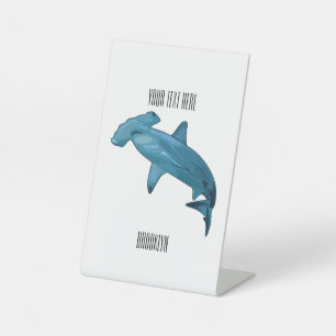 Expositor En L Ilustracion personalizado de tiburón martillo