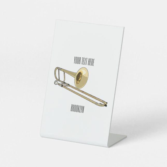 Expositor En L Ilustracion personalizado de Trombone (Anverso)