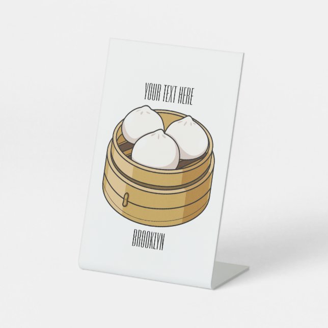 Expositor En L Ilustracion personalizado Dim sum (Anverso)