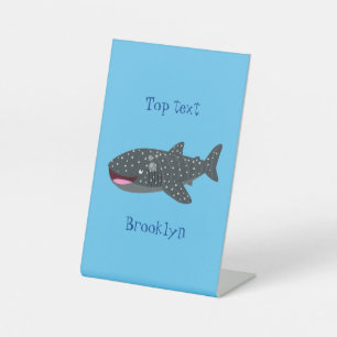 Expositor En L Ilustracion personalizado feliz de tiburón ballena