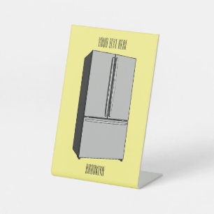 Expositor En L Ilustracion personalizado frigorífico de puerta fr