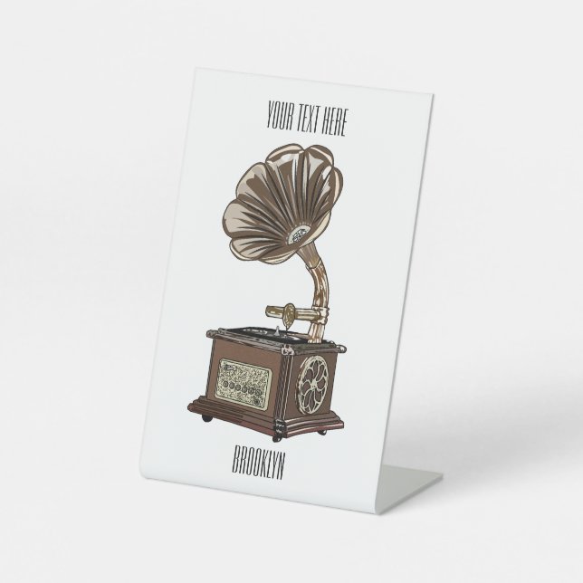 Expositor En L Ilustracion personalizado girable (Anverso)