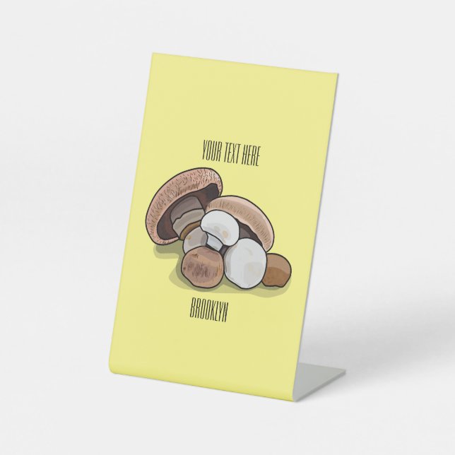Expositor En L Ilustracion personalizado hongo (Anverso)