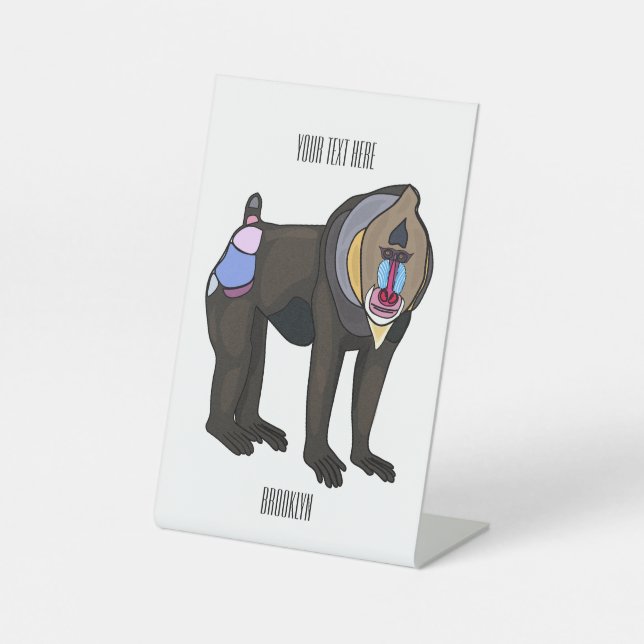 Expositor En L Ilustracion personalizado Mandrill (Anverso)