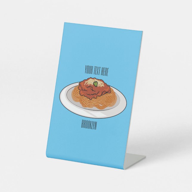 Expositor En L Ilustracion personalizado Spaghetti (Anverso)