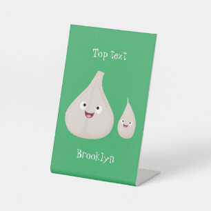 Expositor En L Ilustracion vegetal de personalizado de ajo dulce