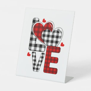 Expositor En L imagen pedistal de amor Rótulo Pedestal