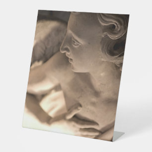 Expositor En L Impresión de arte de escultura de ángel de mármol