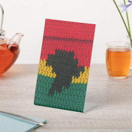 Expositor En L Impresión de crochet del Diseñador Red Gold Green 