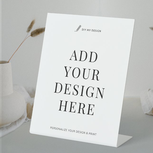 Expositor En L Impresión de Rótulo personalizado Rótulo comercial (Custom 8x10" Pedestal Sign Printing)