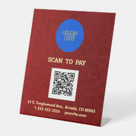 Expositor En L Impresión personalizada de terciopelo real