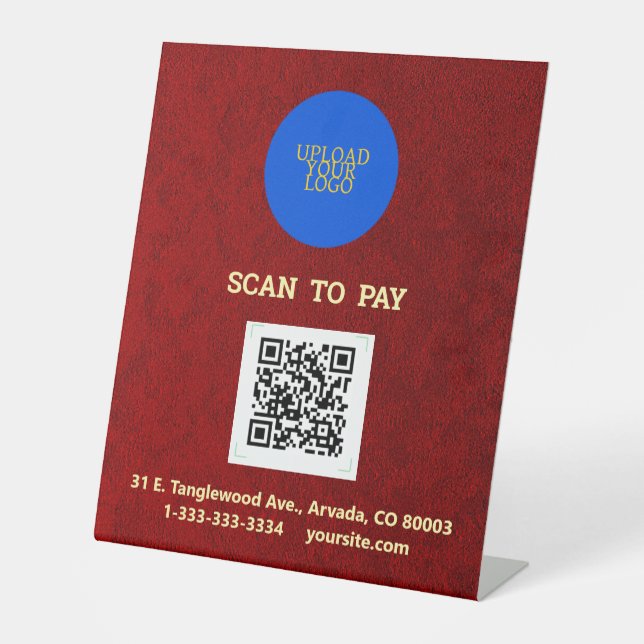 Expositor En L Impresión personalizada de terciopelo real (Anverso)