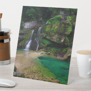 Expositor En L Impresionante cascada Virje, Poster de Eslovenia