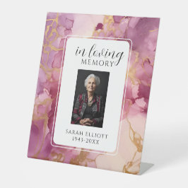 Expositor En L In Loving Memory Foam Board with Photo | Personali