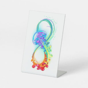 Expositor En L Infinidad con las medusas del arcoiris