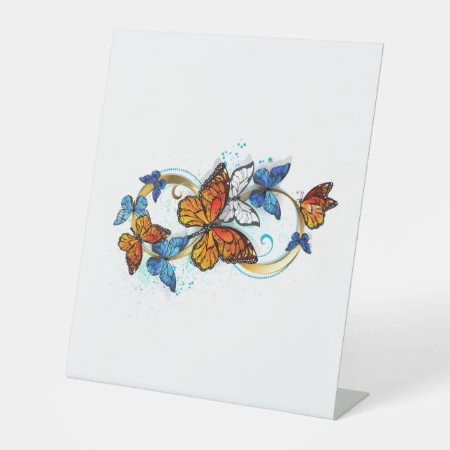 Expositor En L Infinidad de mariposas monarca (Anverso)