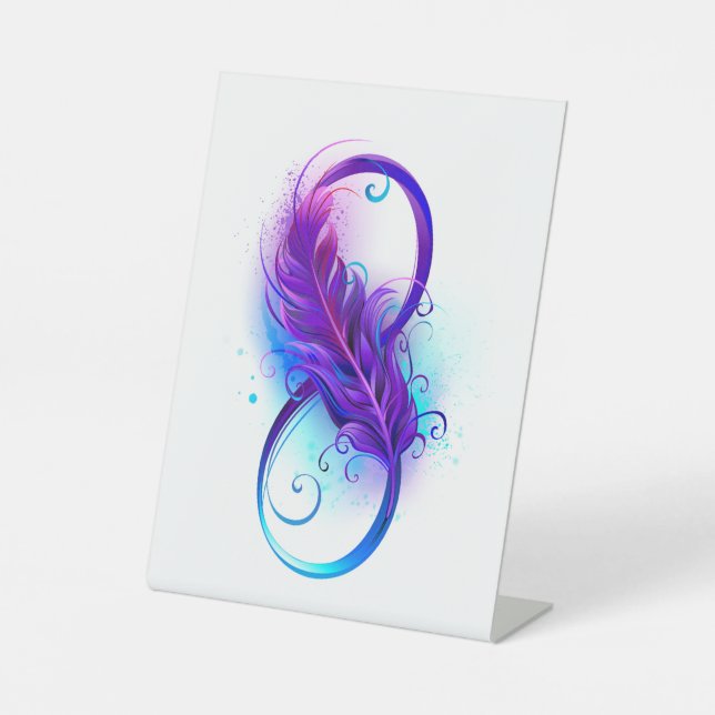 Expositor En L Infinity with Purple Feather (Anverso)