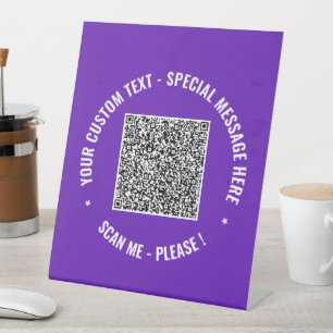 Expositor En L Información de código QR Personalizado Rótulo de t