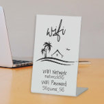 Expositor En L Información sobre WIFI para visitantes STR Rental<br><div class="desc">Este diseño fue creado a través del arte digital y puede ser personalizado en el área que proporciona cambiando la foto y/o el texto. O puede personalizarse eligiendo la opción de hacer clic en el personalizar y borrar o cambiar el color del fondo, agregar texto, cambiar el color o estilo...</div>