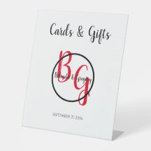 Iniciales Personalizadas Simples Tarjetas de Boda